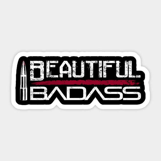 Beautiful Badass Pro Gun Gs Sticker by jasper-cambridge